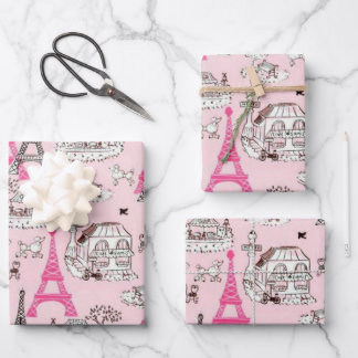 Feuille De Papier Cadeau Promenade de Paris