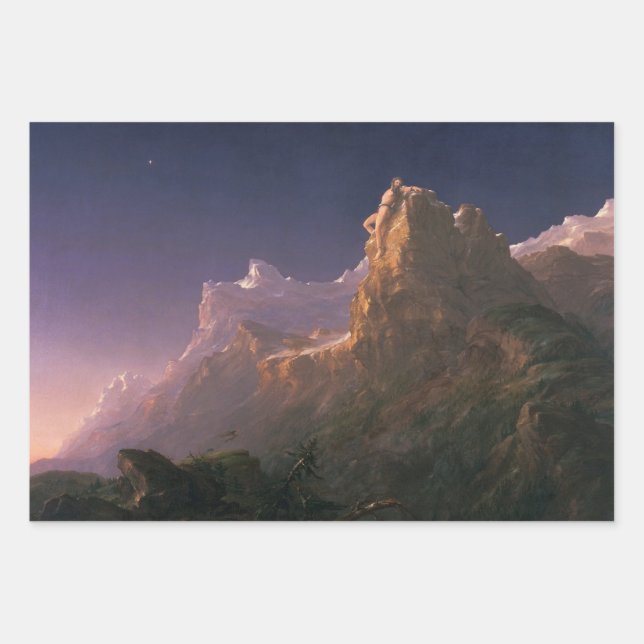 Feuille De Papier Cadeau Prometheus Bound (par Thomas Cole) (Devant)