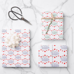 Feuille De Papier Cadeau Promouvoir la gentillesse