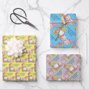 Feuille De Papier Cadeau Purim