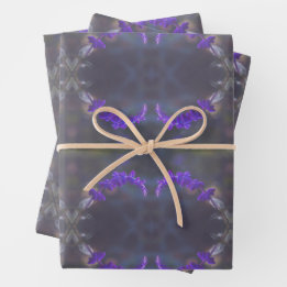 Feuille De Papier Cadeau Purple floral garden