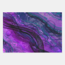 Purple Passion Alcool Encre Conception abstraite