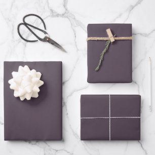 Feuille De Papier Cadeau Purple Taupe Solid Color