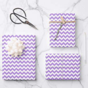 Feuille De Papier Cadeau Purple Zigzag, Purple Chevron, Motif géométrique