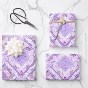 Feuille De Papier Cadeau Purples