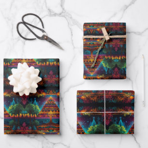 Feuille De Papier Cadeau Pyramide Vive & Arbre de Vie - Guerre de fusion My