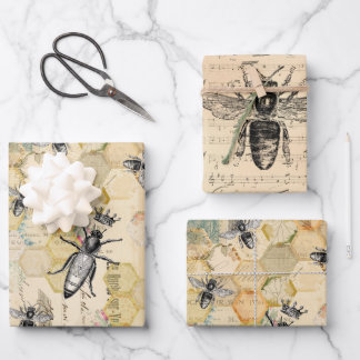 Feuille De Papier Cadeau Queen Bee