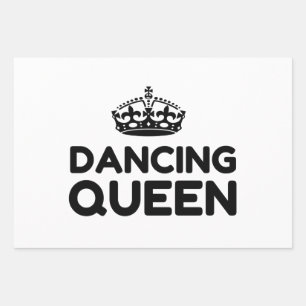 FEUILLE DE PAPIER CADEAU QUEEN DANCING
