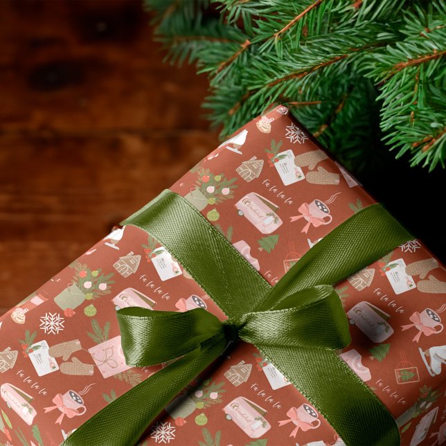 Feuille De Papier Cadeau Quelques-unes de mes choses de Noël préférées (A Few of My Favorite Christmas Things Wrapping Paper Sheets)