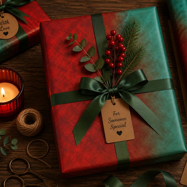 Feuille De Papier Cadeau Racines de Flamme (Créateur téléchargé)