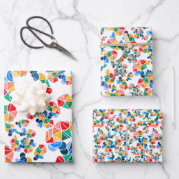 Feuille De Papier Cadeau Rainbow Party