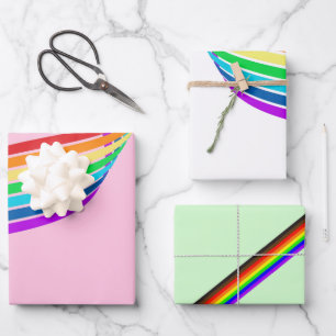 Feuille De Papier Cadeau Rainbow Pride Lgbtq+