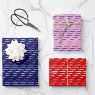 Feuille De Papier Cadeau Rameurs DIY Couleurs 4 Équipe Équipe Multi Couleur