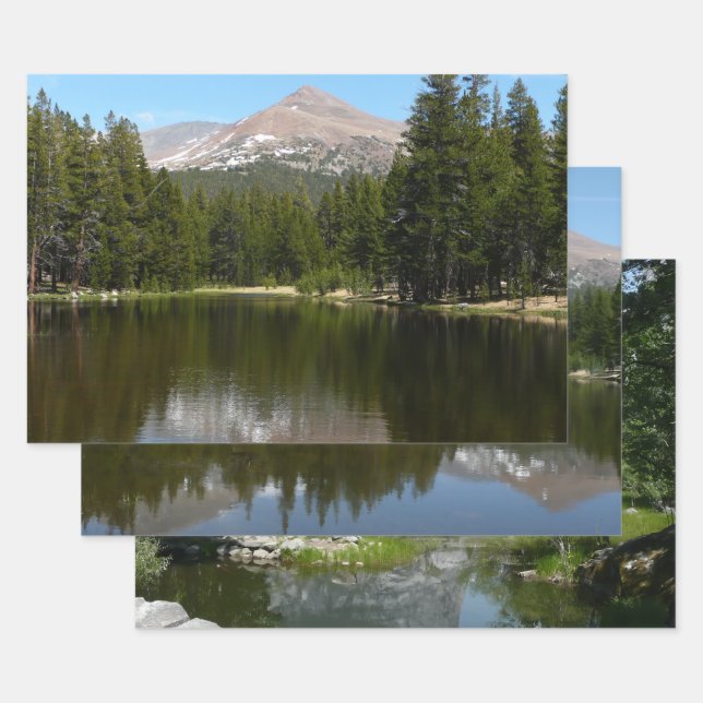 Feuille De Papier Cadeau Reflet du lac de Yosemite (Lot)
