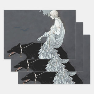 Feuille De Papier Cadeau "Reine de la nuit" par Marjorie Miller