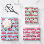 Feuille De Papier Cadeau Remorques Cute Xmas RV Camping Road Trip Holiday<br><div class="desc">J'espère que vous aimez ce pack de variété en papier fait main. Regardez ma boutique pour plus de couleurs et de motifs et dites-moi si vous voulez quelque chose de customisé.</div>