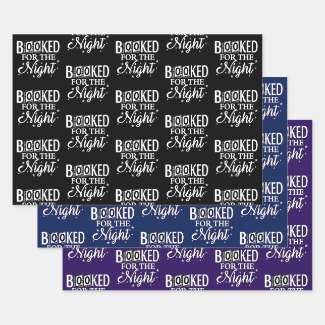 Feuille De Papier Cadeau Réservé Pour La Nuit (Lot)