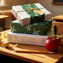 Retour à la couleur de l'école, vert et b&w