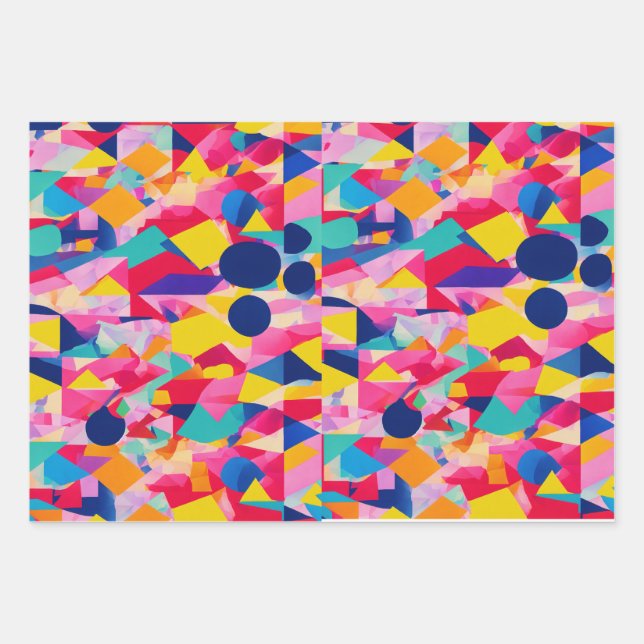 Feuille De Papier Cadeau rétro (Devant 3)