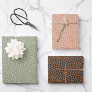 Feuille De Papier Cadeau Retro pastel boho wrapping paper for Christmas