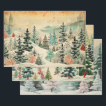 Feuille De Papier Cadeau Retro Vintage Christmas Trio Style J<br><div class="desc">L'effet global de ce papier d'emballage de Noël vintage et rétro est une nostalgie, chaleur et intemporalité. En y ajoutant vos cadeaux, vous ne pouvez pas vous empêcher de vous sentir transporté dans une époque révolue, où les fêtes ont été célébrées avec une simple joie et une élégance classique. C'est...</div>