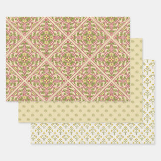 Feuille De Papier Cadeau Revival gothique Pastel