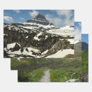 Feuille De Papier Cadeau Reynolds Mountain depuis Logan Pass à Glacier Park