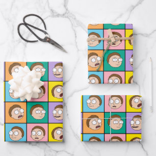 Feuille De Papier Cadeau RICK ET MORTY™   Morty's Moods