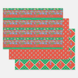 Feuille De Papier Cadeau Rock Alien pour Noël