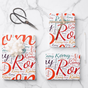 Feuille De Papier Cadeau Romy