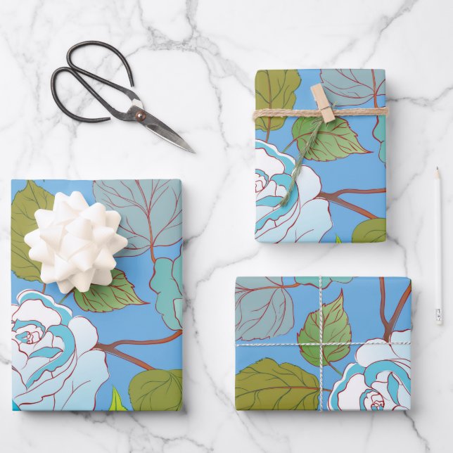 Feuille De Papier Cadeau Rose 23 (Recto)