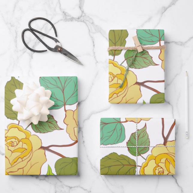 FEUILLE DE PAPIER CADEAU ROSE 9 (Recto)