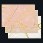 Feuille De Papier Cadeau Rose Gold Marbre Paillettes d'agate<br><div class="desc">Couvrez vos cadeaux avec un beau papier d'emballage en marbre agate à paillettes dorées de teintes blanches, blush et désert. Ils sont un excellent choix pour les anniversaires, les mariages, les enterrements de vie de jeune fille et toute autre occasion. Produits assortis pour enterrement de vie de jeune fille et...</div>