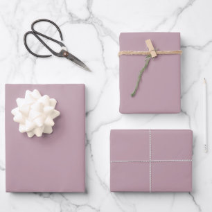 Feuille De Papier Cadeau Rose Pâle Grisâtre Douce et Atténuée Couleur Tenda