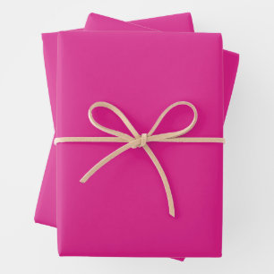 Feuille De Papier Cadeau rose vif néon   rose solide
