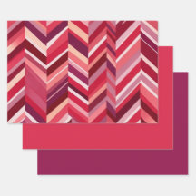 Rouge rose mauve Chevron
