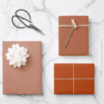 Feuille De Papier Cadeau Rouille des nuances modernes<br><div class="desc">Feuilles de papier d'enveloppement de rouille dans les tons modernes. Belle trois couleurs pour compléter votre cadeau.</div>