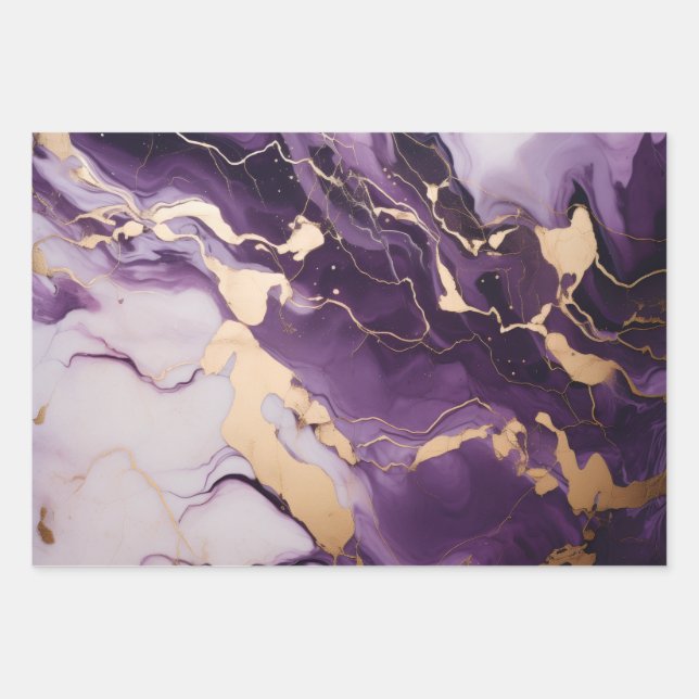 Feuille De Papier Cadeau Royal Amethys (Devant)