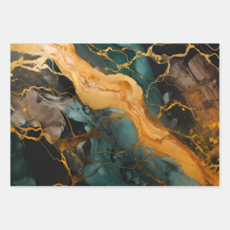 Feuille De Papier Cadeau Royal Amethyst Swirl