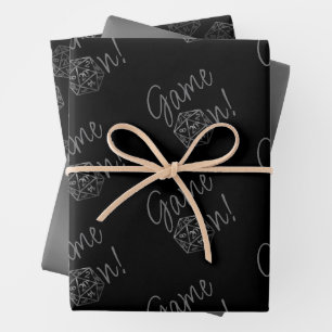 Feuille De Papier Cadeau RPG Dice Retro Old School Tabletop Roleplayer