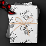 Feuille De Papier Cadeau RPG Game On | Classic Tabletop PnP Roleplayer Dice<br><div class="desc">JEU ON! alors choisissez votre initiative d'arme et de rouleau... Les papiers d'emballage RPG geek chic de nouveauté sont également parfaits pour les découpage de meubles éphémères do-it-yourself ou les projets de déco maison bricolage. Parfait pour n'importe quel vieux stylo/crayon et papier de l'école (PnP) joueur d'imaginaire avec un dice...</div>