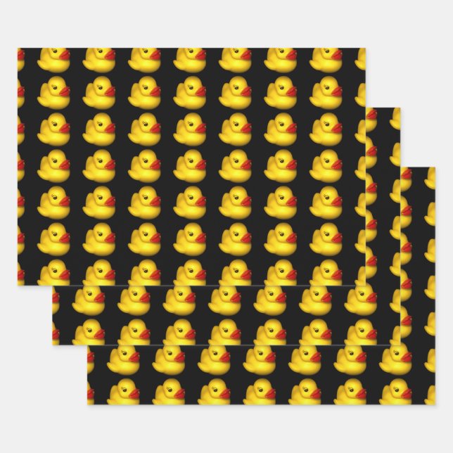 Feuille De Papier Cadeau Rubber Ducky (Lot)