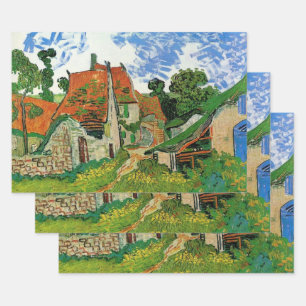 Feuille De Papier Cadeau Rue de village par Vincent van Gogh