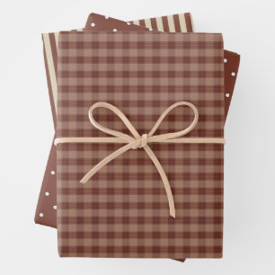 Feuille De Papier Cadeau Rustic Country et Whimsical Homespun 