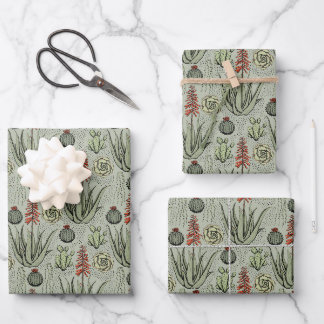 Feuille De Papier Cadeau Sage Élégant, Motif Floral Fleur Orange & Blanche