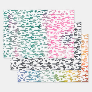 Feuille De Papier Cadeau Saguaro Cactus Désert Aquarelle Nature Botanique