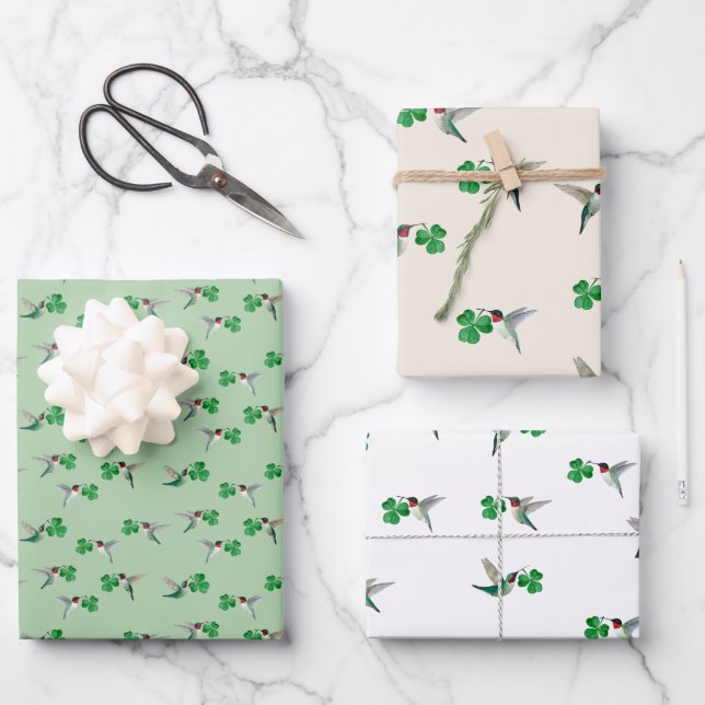 Feuille De Papier Cadeau  Saint-Patrick (Recto)