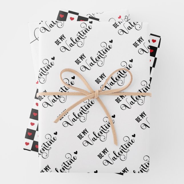 Feuille De Papier Cadeau Saint Valentin (En situation)
