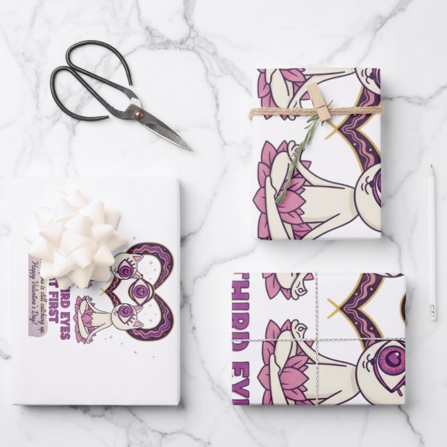 Feuille De Papier Cadeau Saint-Valentin spirituel (Recto)