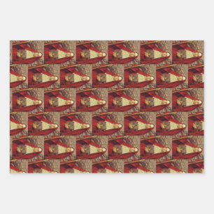 Feuille De Papier Cadeau Sainte Brigitte de Kildare Flamme celtique Art sac